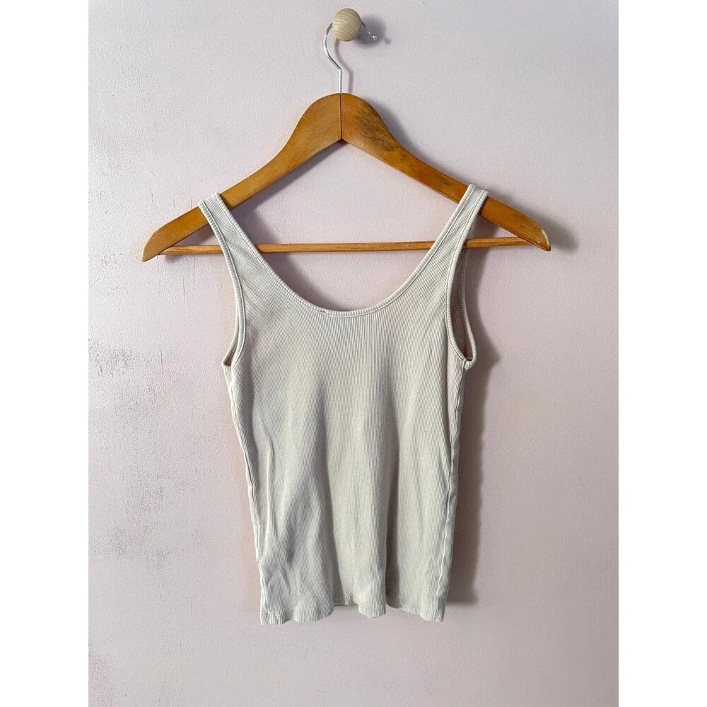 Forever 21 Tan Henley Tank Top Size S